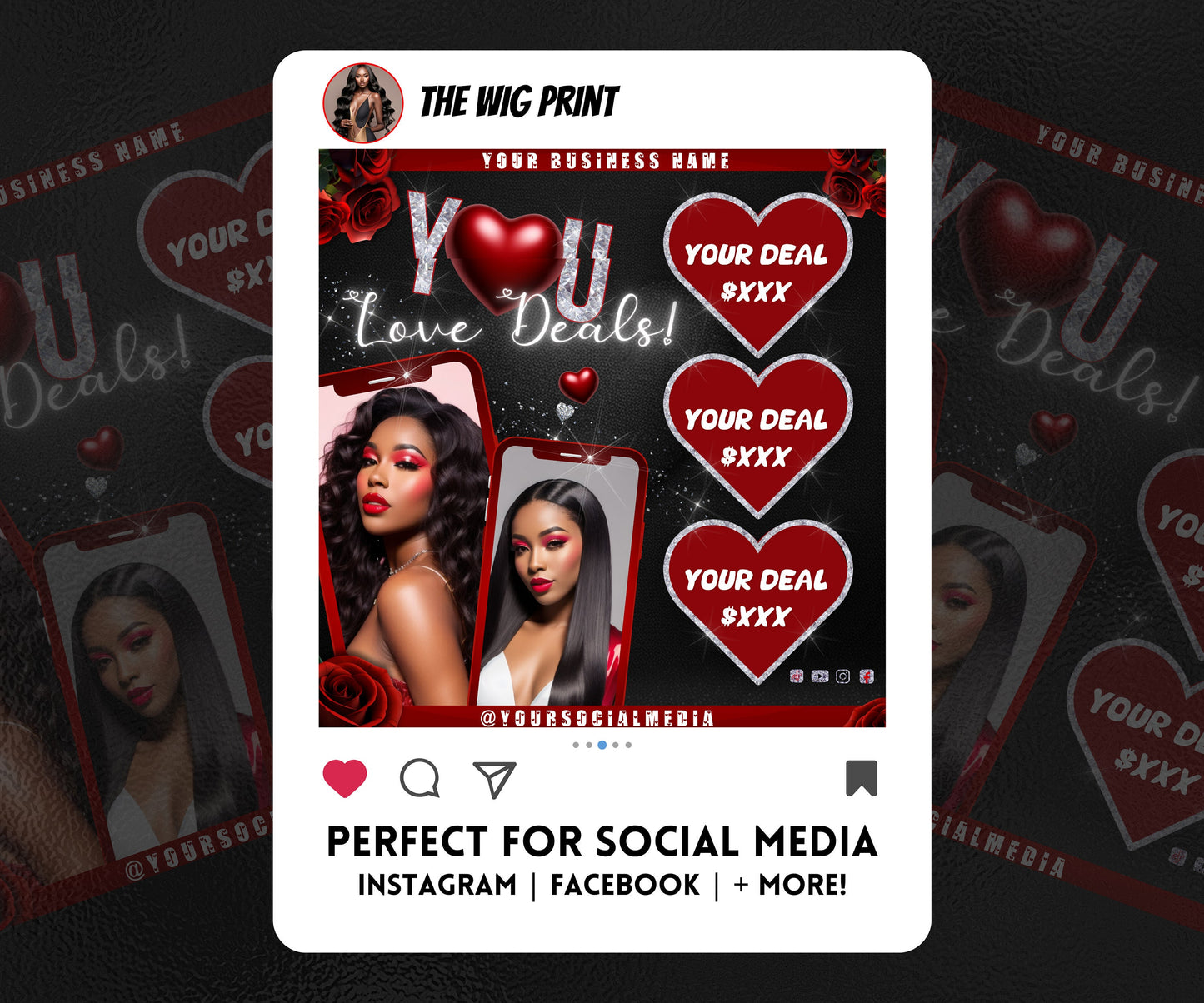 VDay | You Love Deals | 1 Flyer | Valentines Theme | DIY | CANVA | Social Media Flyer