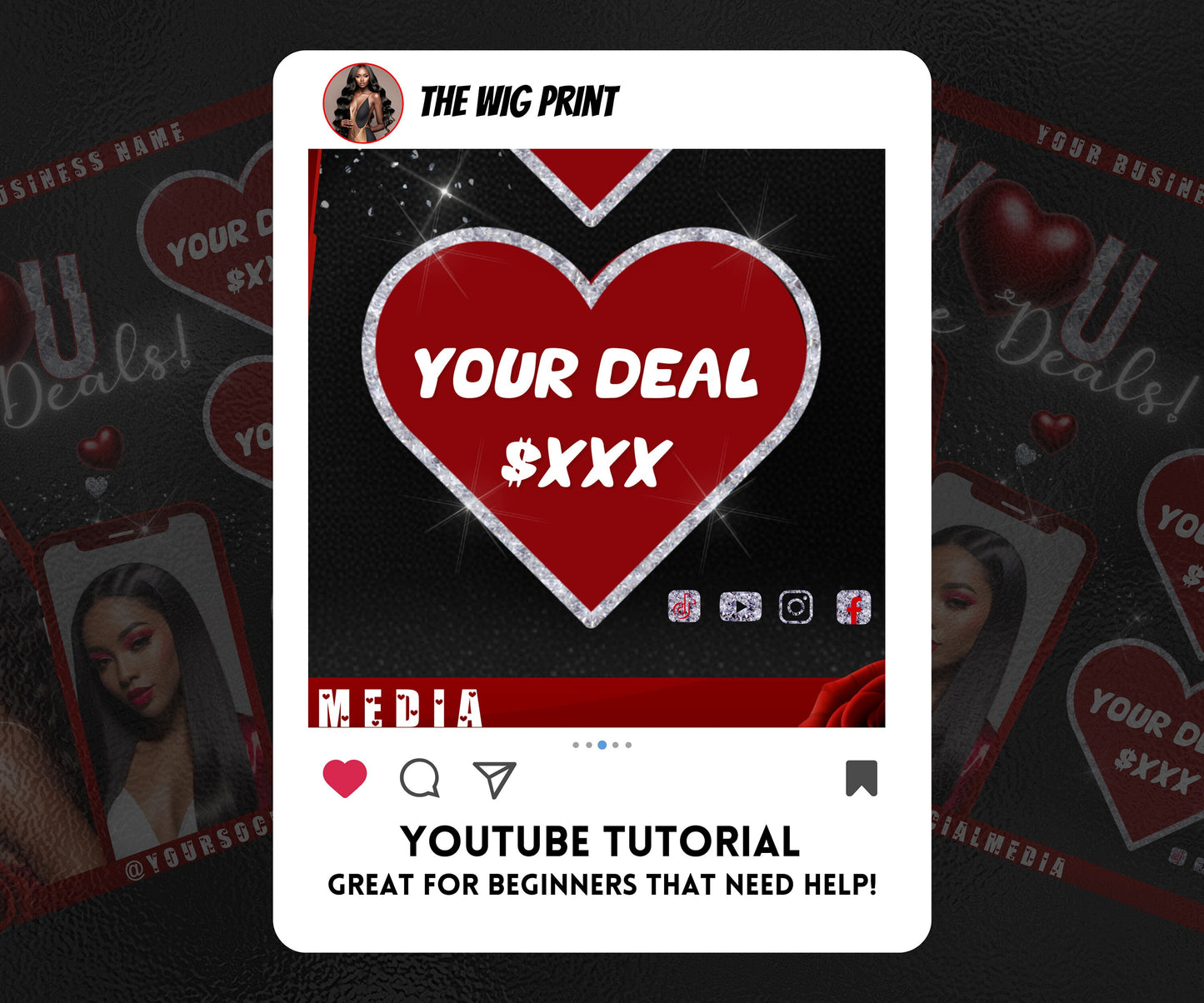 VDay | You Love Deals | 1 Flyer | Valentines Theme | DIY | CANVA | Social Media Flyer