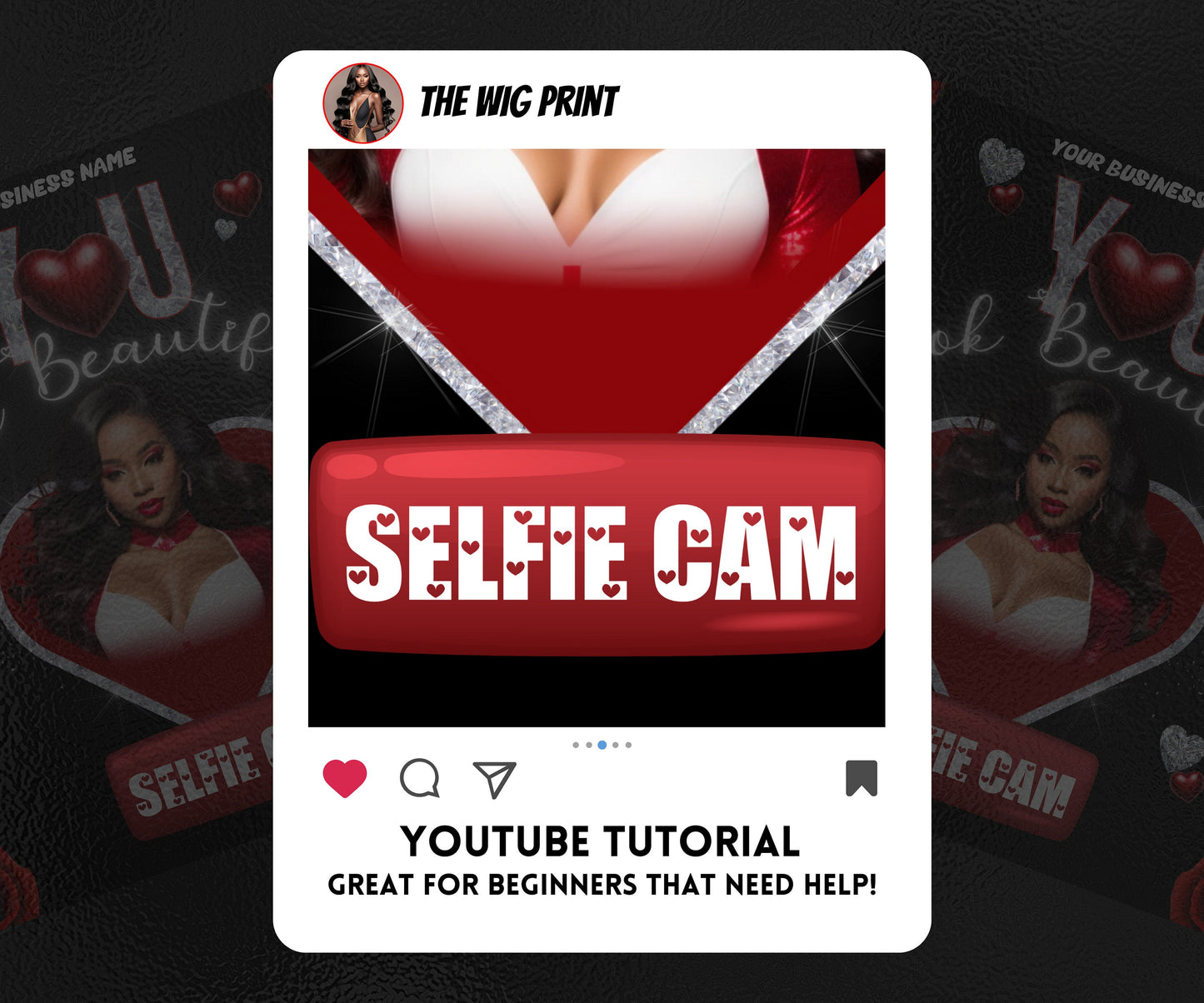 VDay | Selfie Cam | 1 Flyer | Valentines You Theme | DIY | CANVA | Social Media Flyer