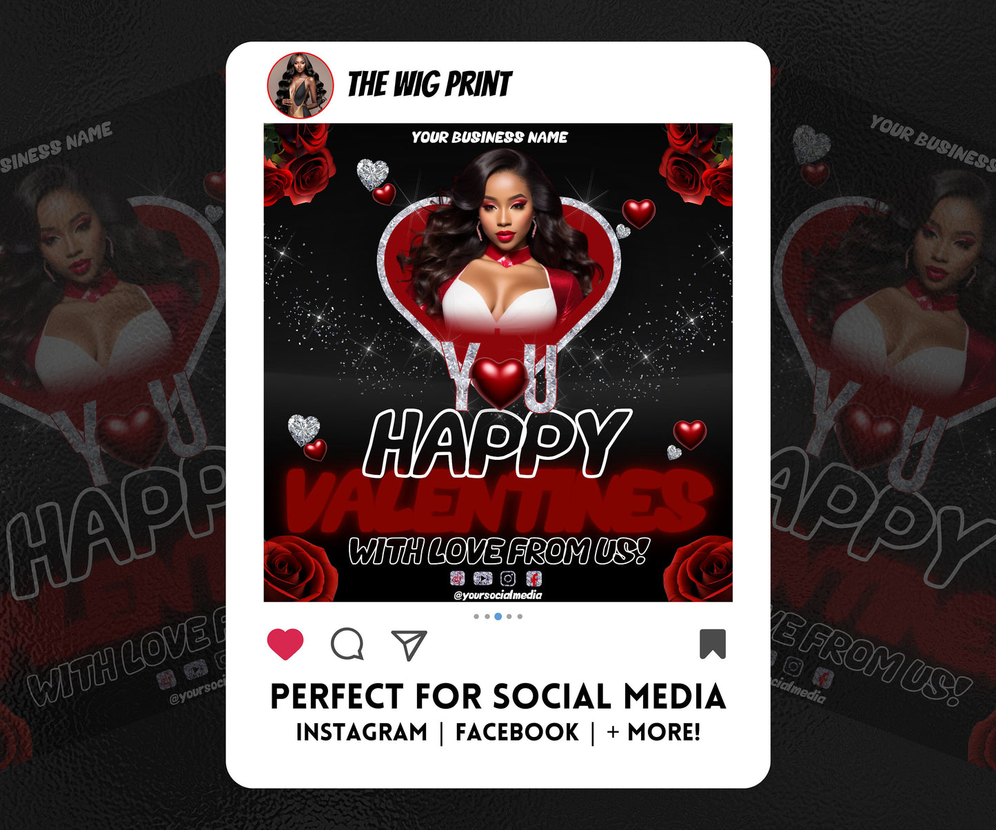 VDay | Happy Valentines | 1 Flyer | Valentines You Theme | DIY | CANVA | Social Media Flyer