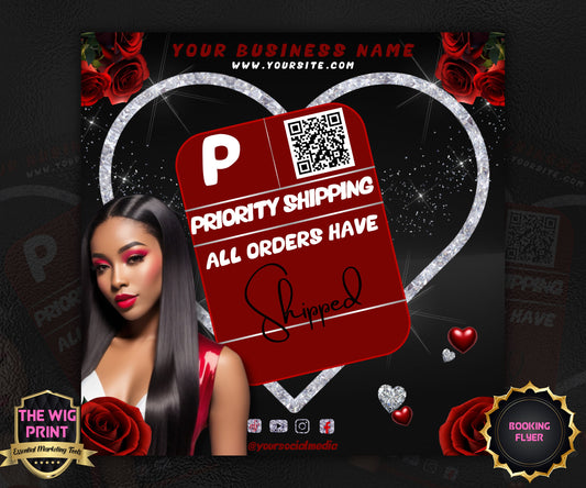 VDay | All Shipping | 1 Flyer | Valentines You Theme | DIY | CANVA | Social Media Flyer