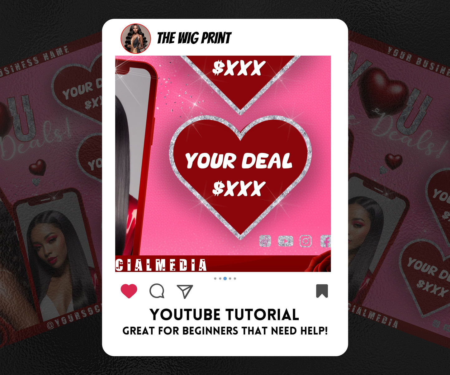 VDay | You Love Deals | 1 Flyer | Valentines Theme | DIY | CANVA | Social Media Flyer