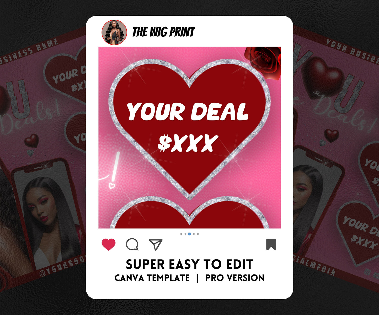 VDay | You Love Deals | 1 Flyer | Valentines Theme | DIY | CANVA | Social Media Flyer