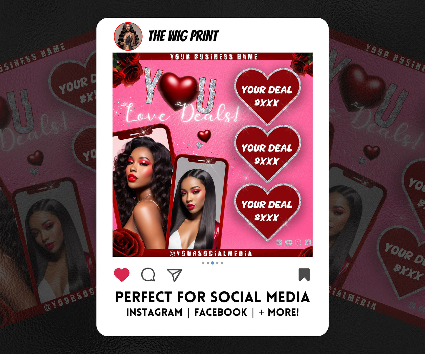 VDay | You Love Deals | 1 Flyer | Valentines Theme | DIY | CANVA | Social Media Flyer