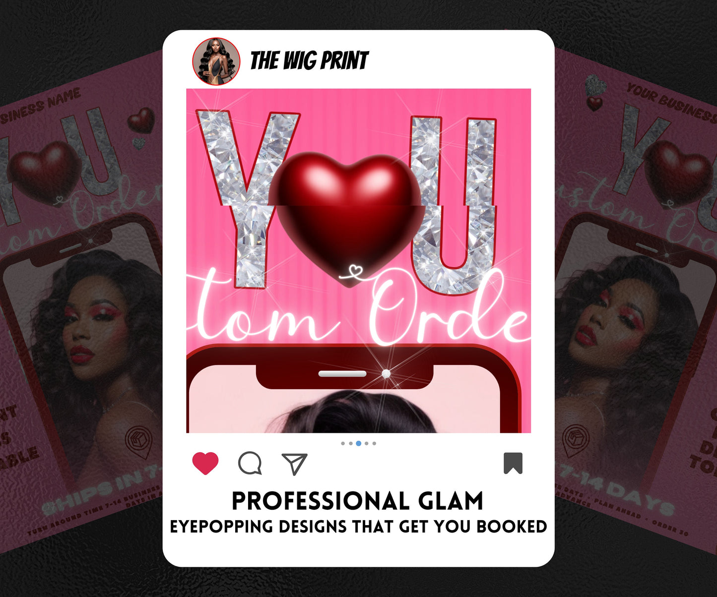 VDay | Custom Orders | 1 Flyer | Valentines You Theme | DIY | CANVA | Social Media Flyer