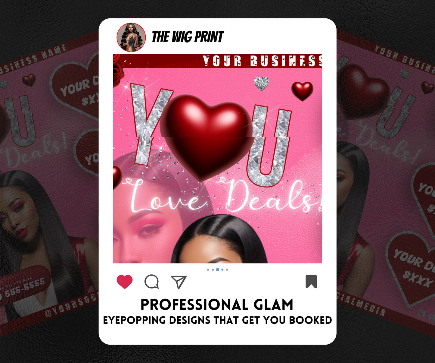 VDay | You Love Deals | 1 Flyer | Valentines Theme | DIY | CANVA | Social Media Flyer