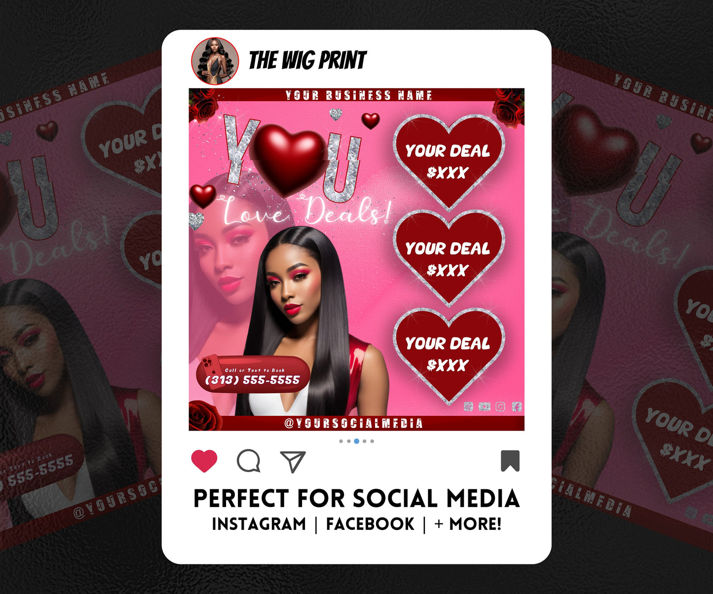 VDay | You Love Deals | 1 Flyer | Valentines Theme | DIY | CANVA | Social Media Flyer