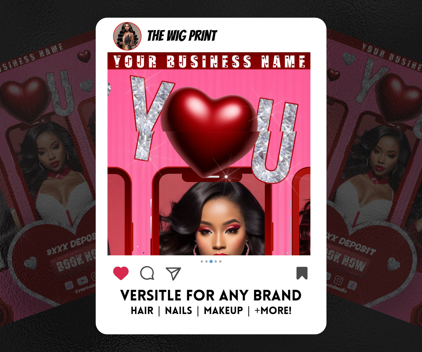 VDay | Book Now | 1 Flyer | Valentines You Theme | DIY | CANVA | Social Media Flyer