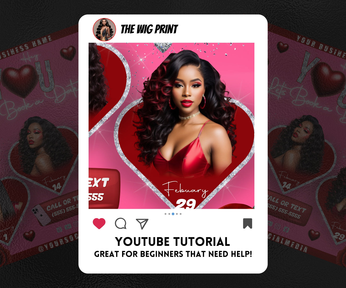 VDay | Lets Book a Date | 1 Flyer | Valentines You Theme | DIY | CANVA | Social Media Flyer