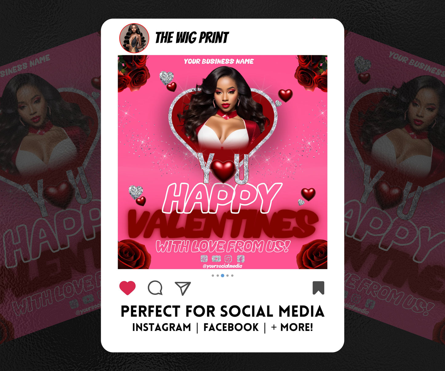 VDay | Happy Valentines | 1 Flyer | Valentines You Theme | DIY | CANVA | Social Media Flyer