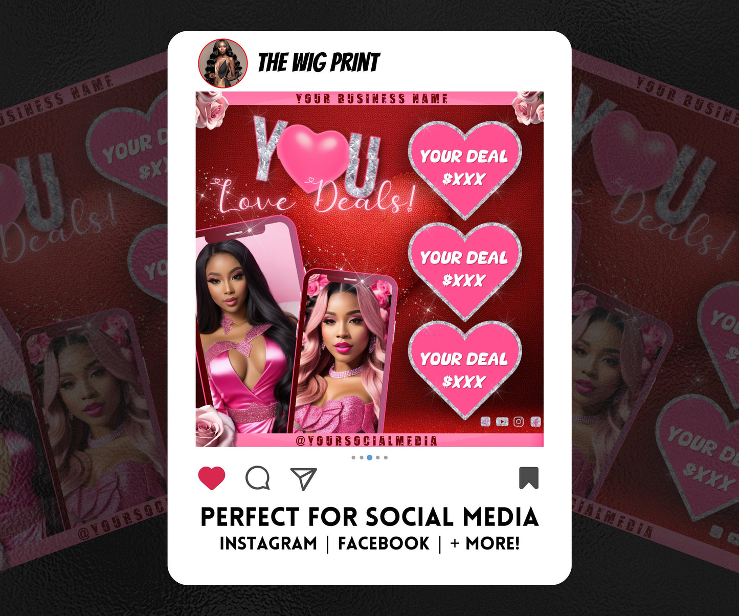 VDay | You Love Deals | 1 Flyer | Valentines Theme | DIY | CANVA | Social Media Flyer