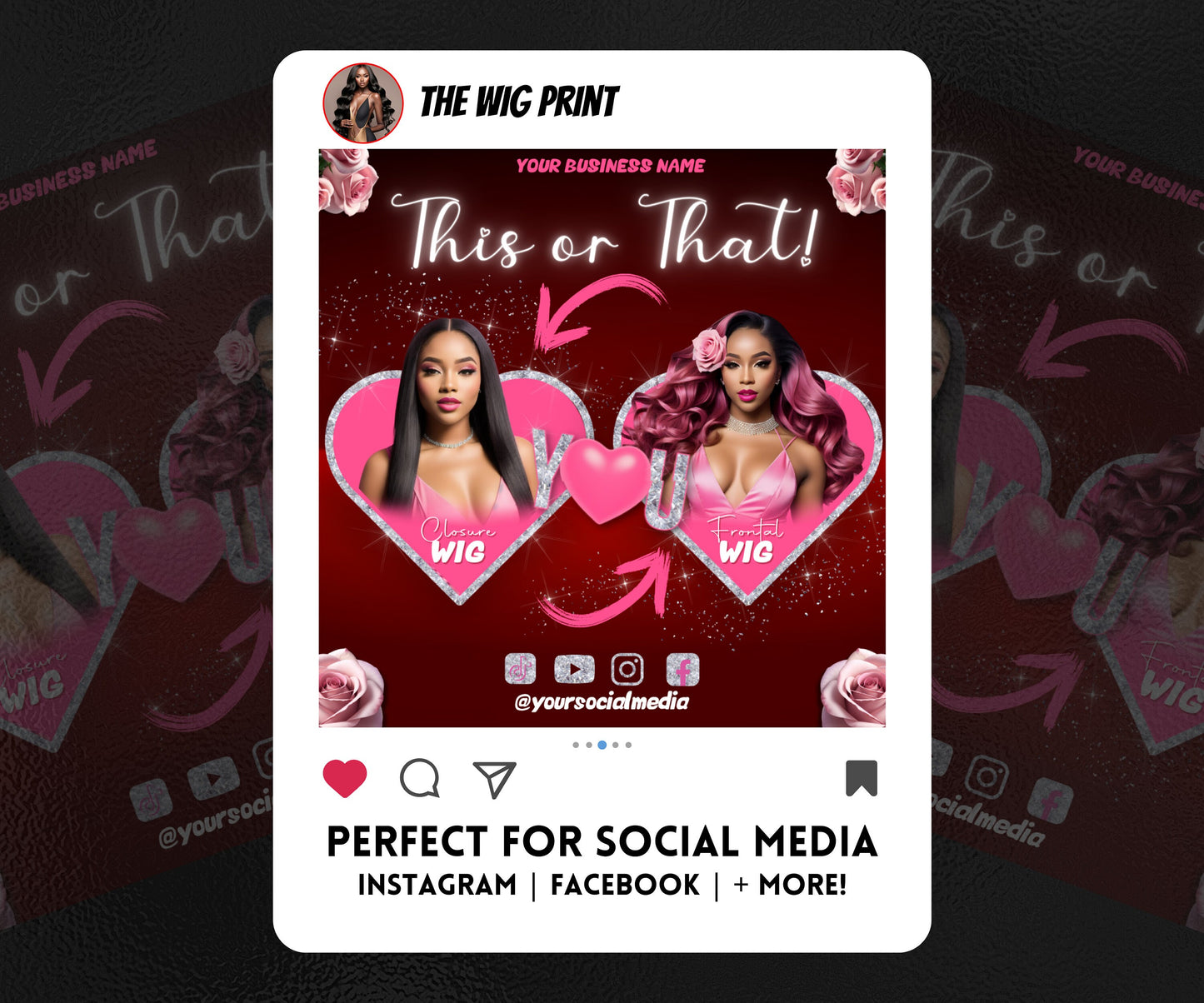 VDay | This or That? | 1 Flyer | Valentines You Theme | DIY | CANVA | Social Media Flyer