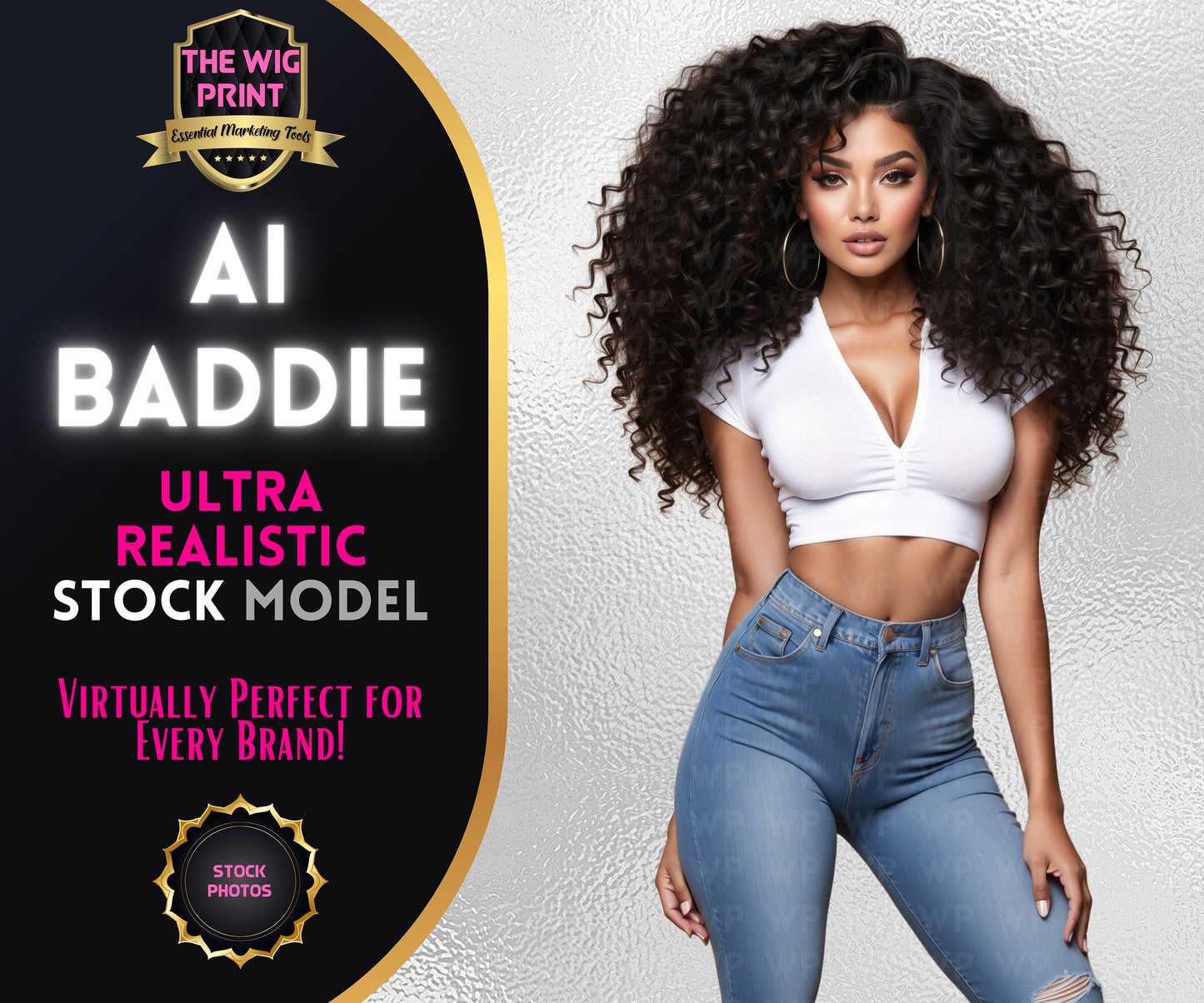 Ai Baddie Luxury Hair | Stock Model | Denim