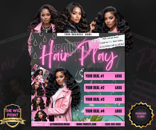 Spring Bookings | 1 Flyer | DIY | CANVA |Hair + Beauty | Social Media Flyer