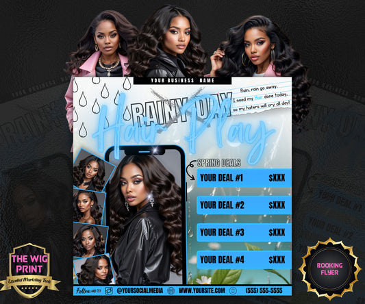 Spring Bookings | 1 Flyer | DIY | CANVA |Hair + Beauty | Social Media Flyer