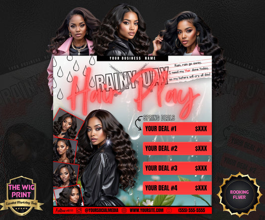 Spring Bookings | 1 Flyer | DIY | CANVA |Hair + Beauty | Social Media Flyer