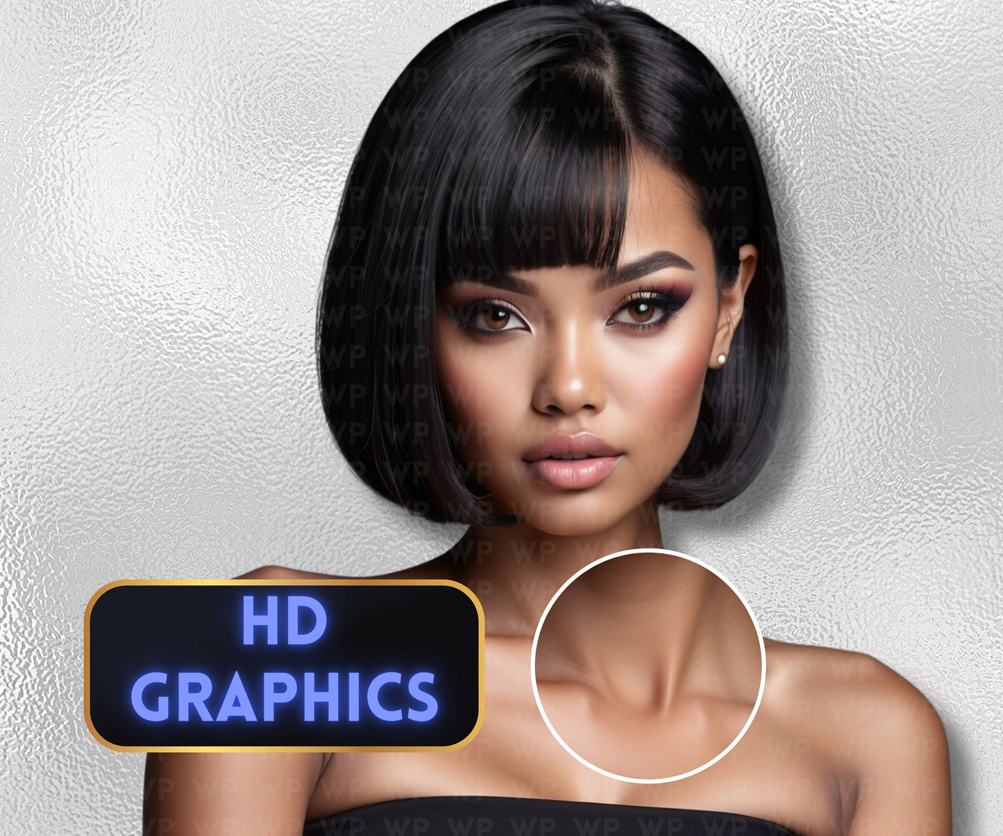 Ai Baddies Luxury Short Hair | 112 Models | UHD Hair Photography | Model Stock Photos