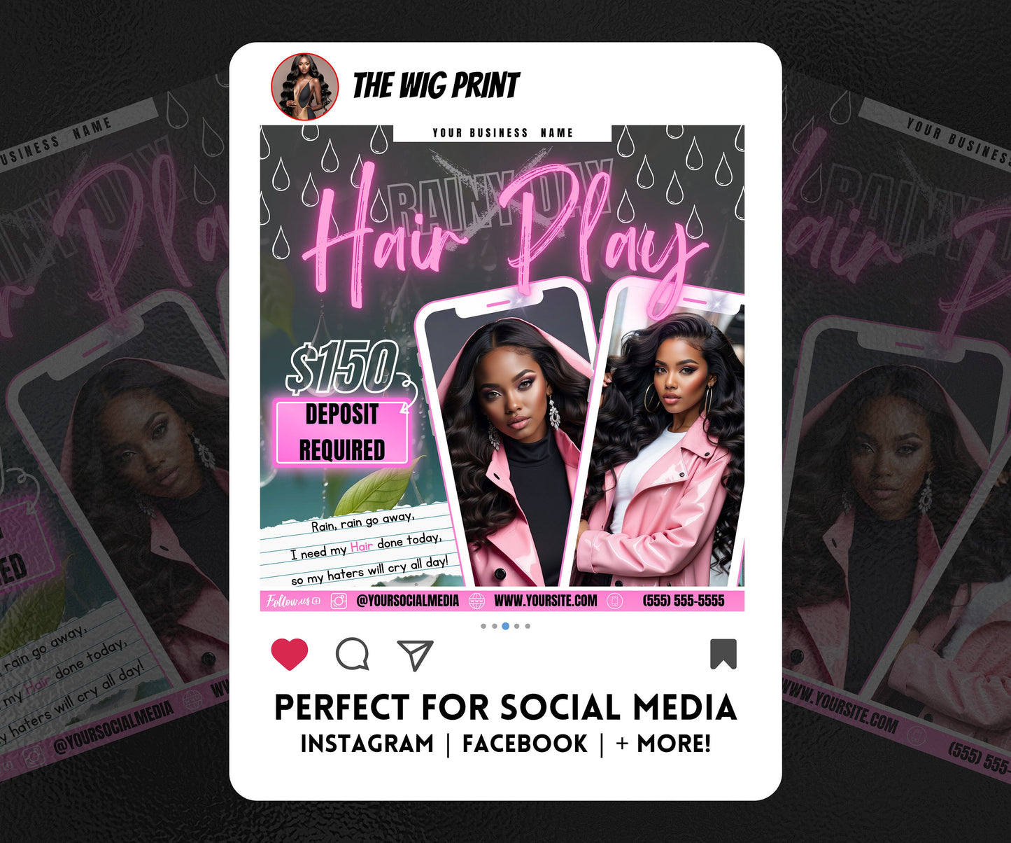 Spring Bookings | 1 Flyer | DIY | CANVA |Hair + Beauty | Social Media Flyer