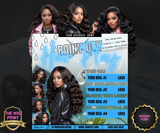 Spring Bookings | 1 Flyer | DIY | CANVA |Hair + Beauty | Social Media Flyer