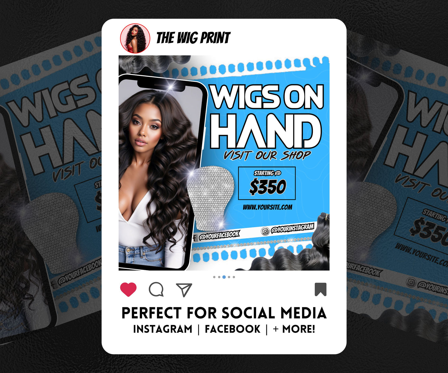 Wig Specials | Wig Booking Flyers | DIY | CANVA | Wig Flyers | Wig Deals | Wig Appointments | Wigs on Hand | Ready 2 Ship Wig | Ready 2 Wear