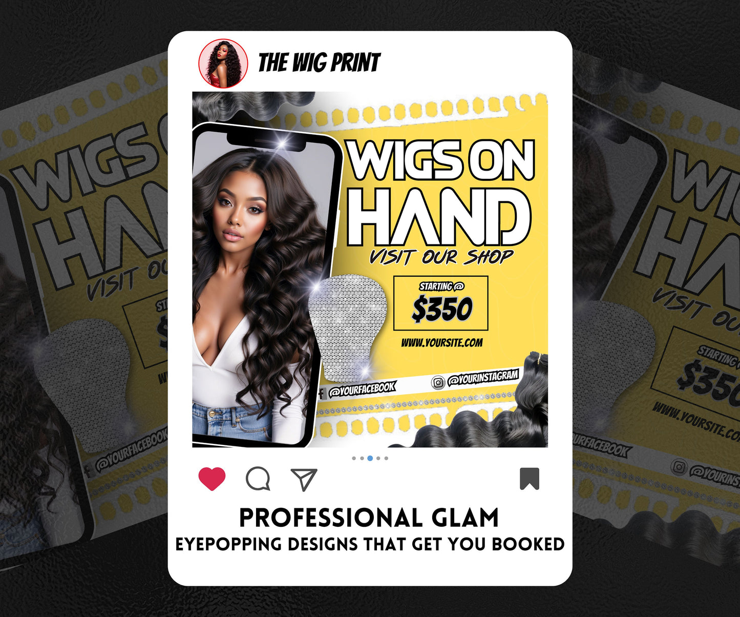 Wig Specials | Wig Booking Flyers | DIY | CANVA | Wig Flyers | Wig Deals | Wig Appointments | Wigs on Hand | Ready 2 Ship Wig | Ready 2 Wear