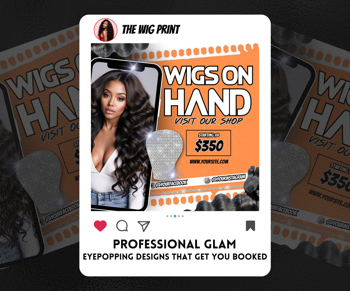 Wig Specials | Wig Booking Flyers | DIY | CANVA | Wig Flyers | Wig Deals | Wig Appointments | Wigs on Hand | Ready 2 Ship Wig | Ready 2 Wear