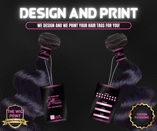 Hair Tags | Design & Print Service | Brand Packaging | Shipping Supplies | Custom Packaging