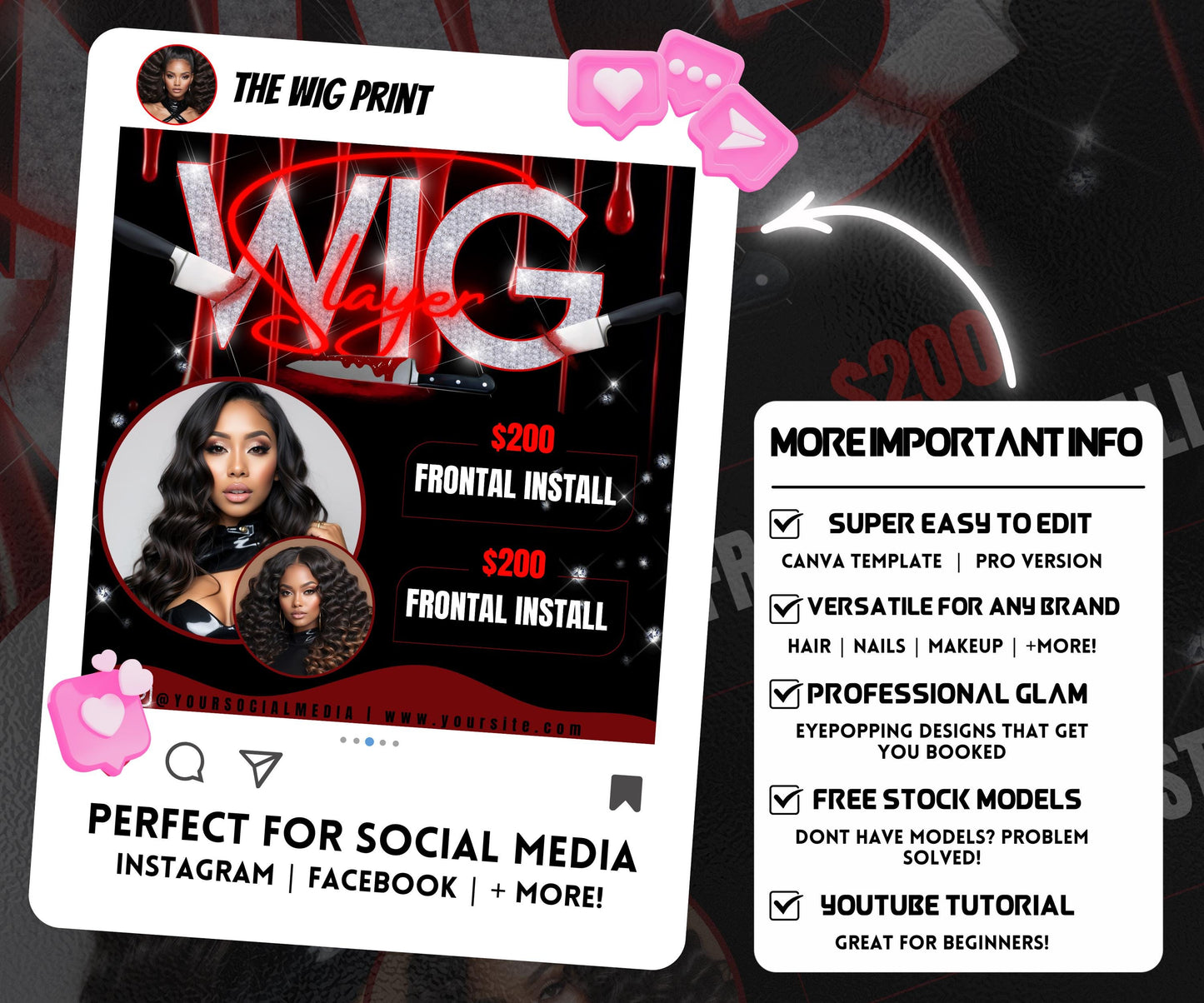 Wig Slayer Flyer Template