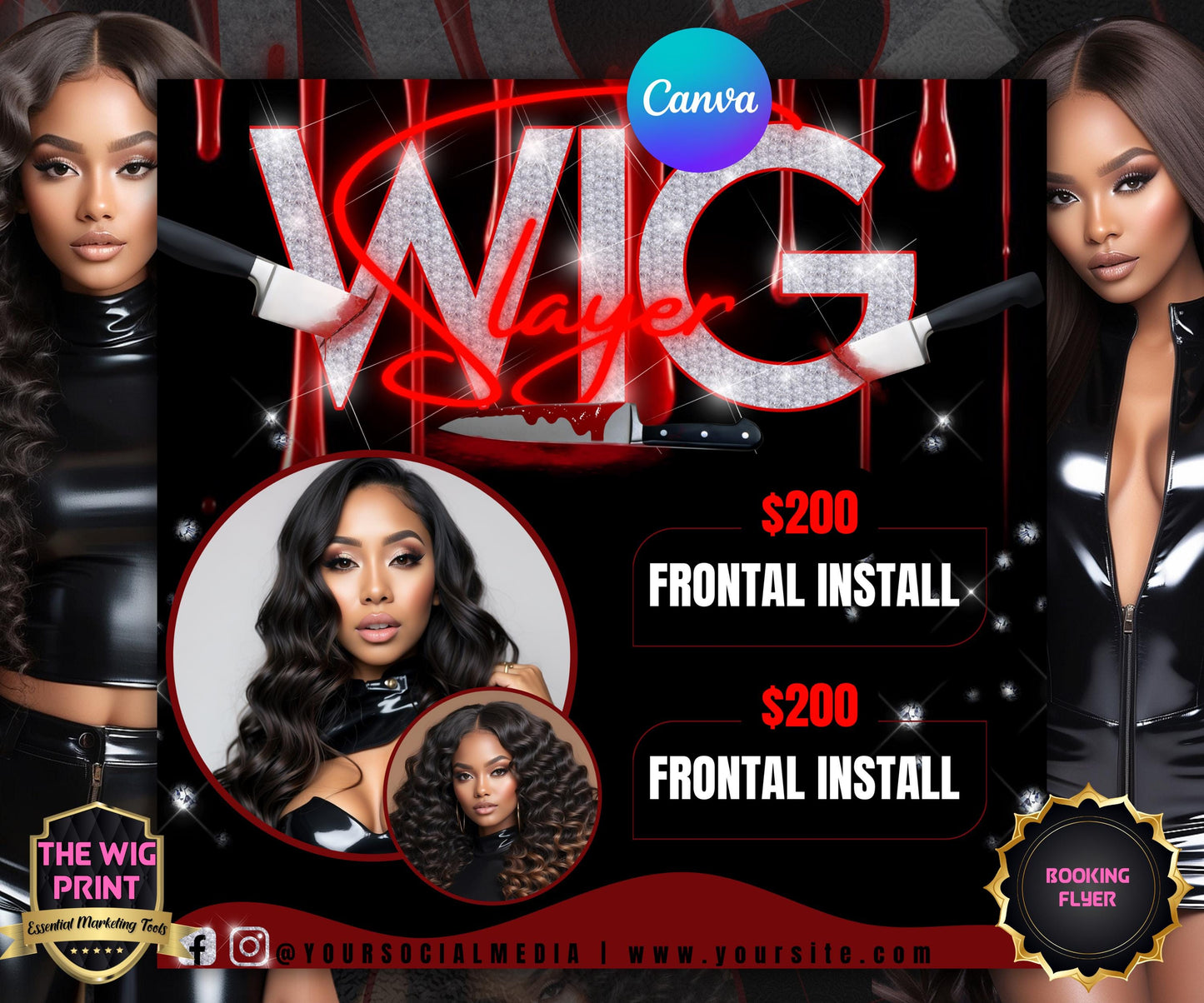 Wig Slayer Flyer Template