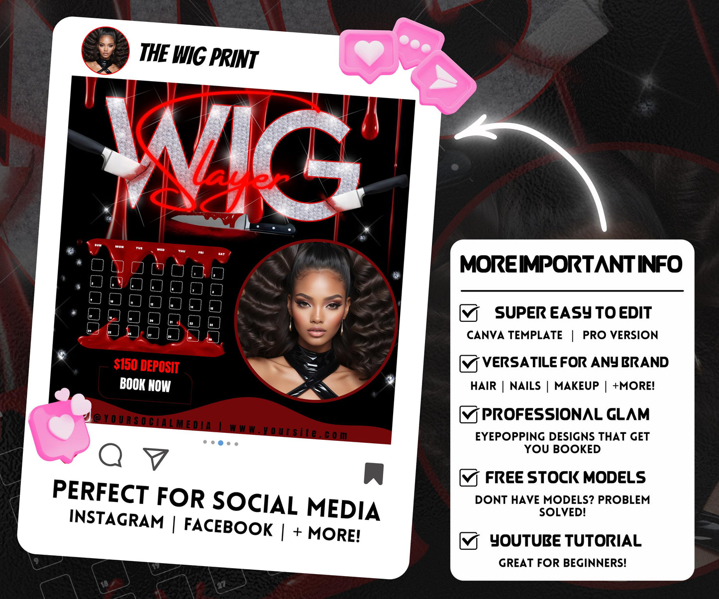 Wig Slayer Flyer Template