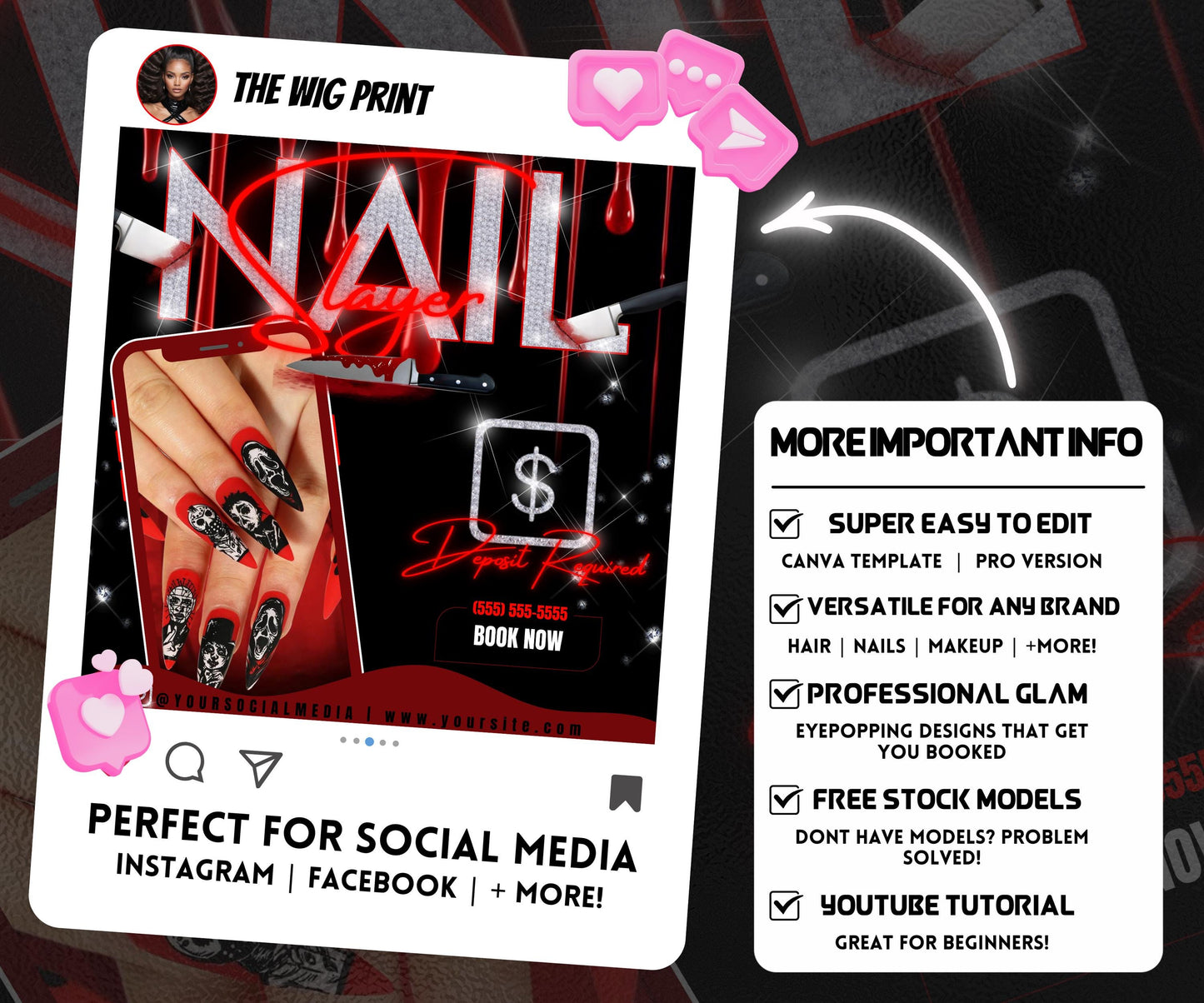 Nail Slayer Flyer | Nail Tech Flyer