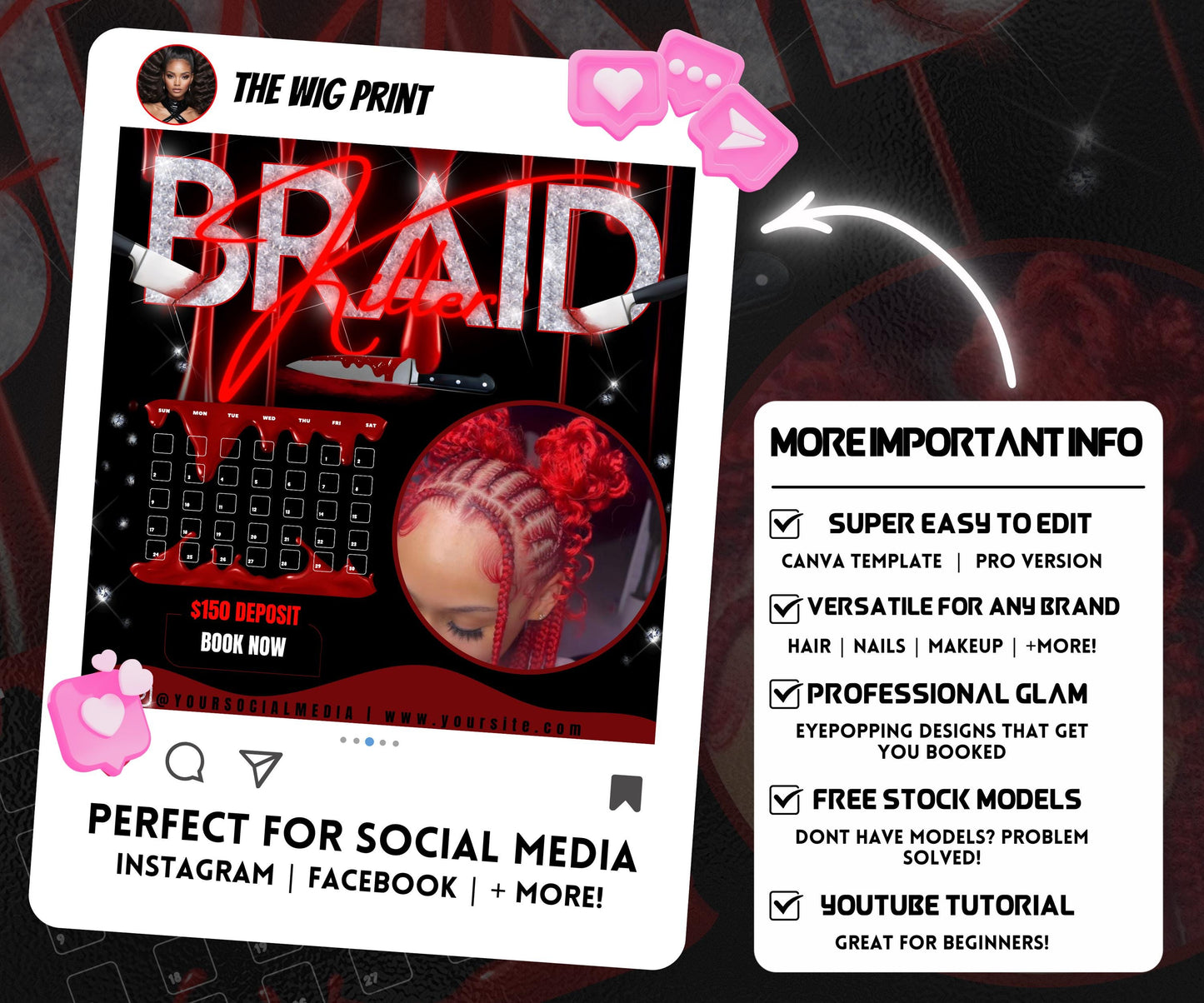 Braid Killer Booking Flyer