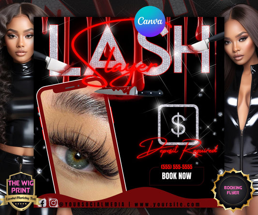 Lash Slayer Flyer | Lash Tech Flyer