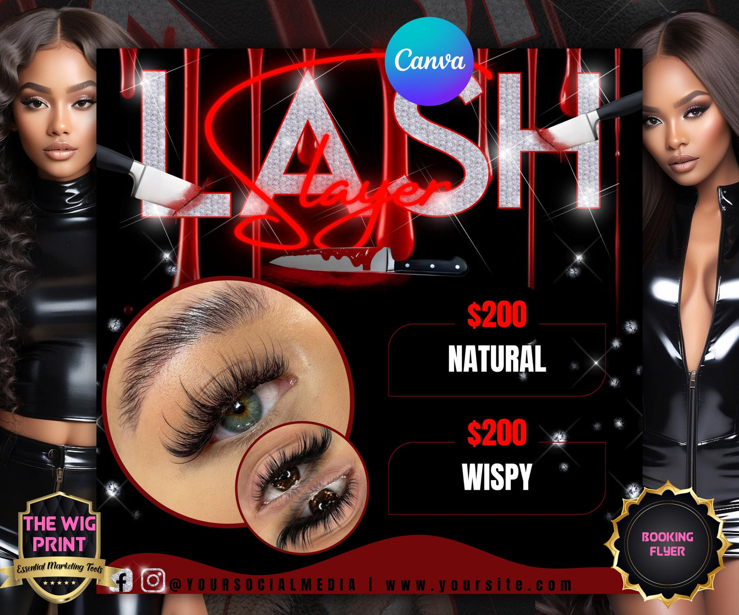 Lash Slayer Flyer | Lash Tech Flyer