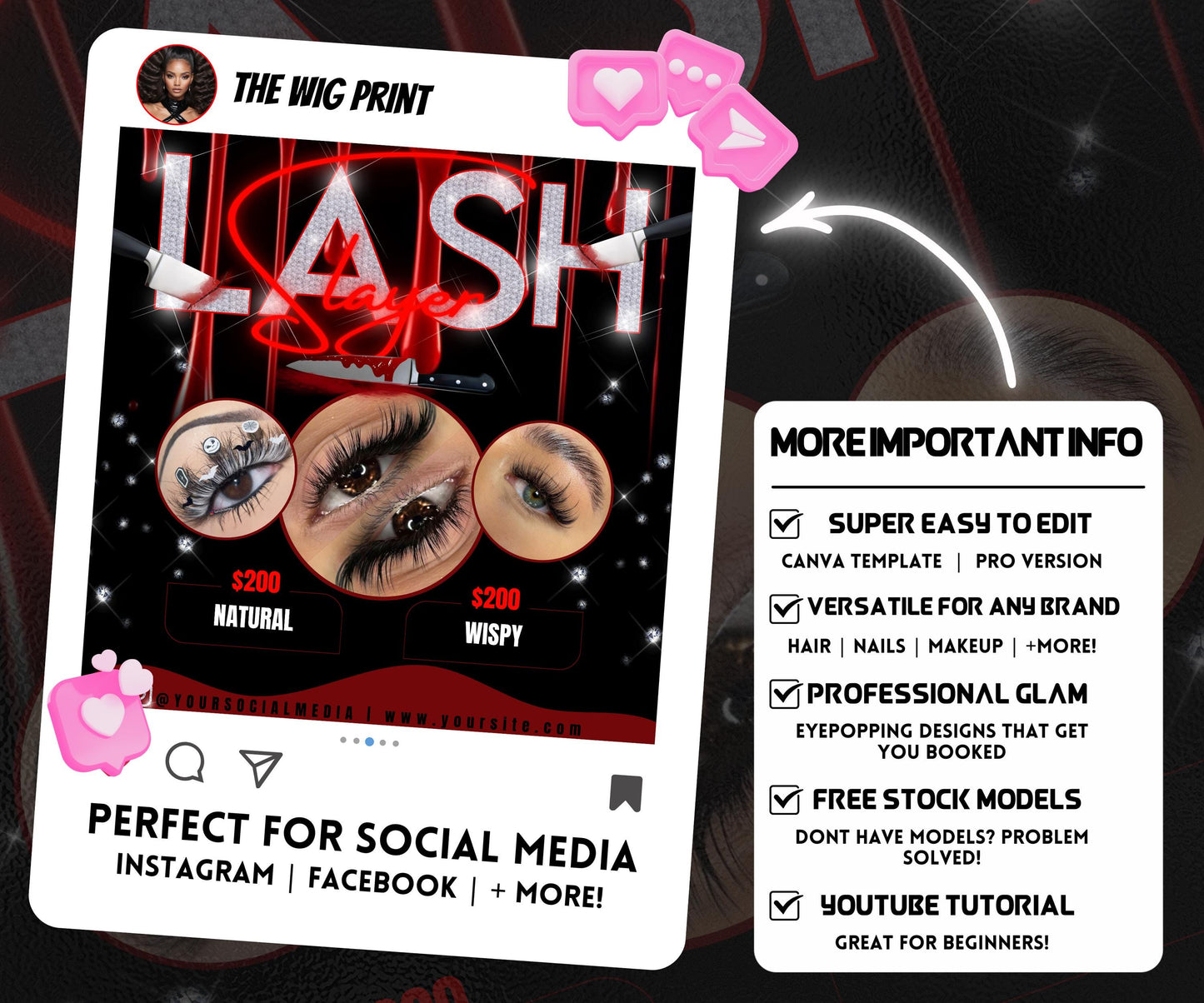 Lash Slayer Flyer | Lash Tech Flyer