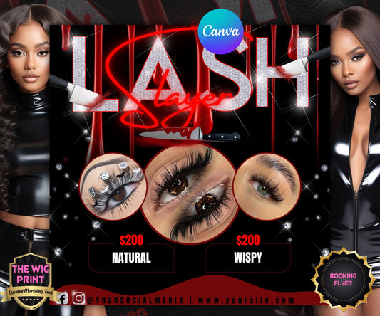 Lash Slayer Flyer | Lash Tech Flyer