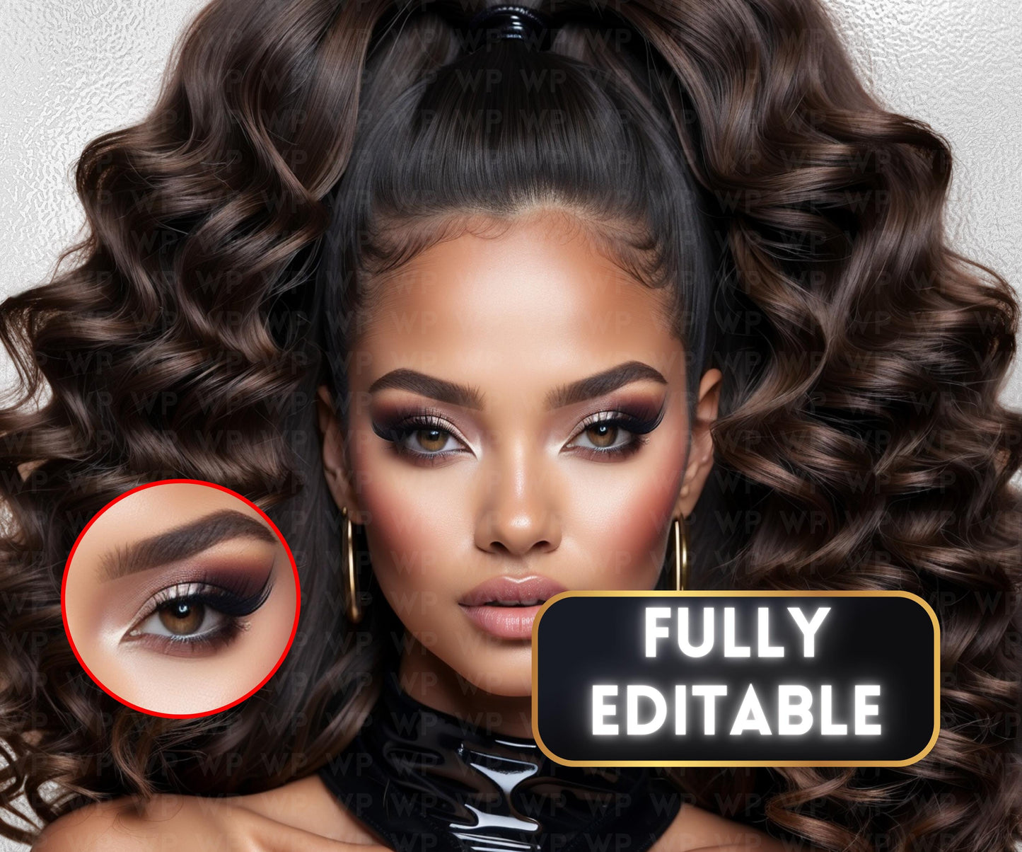 Ai Hair Baddies | All Black Clothes | Over 250 Models | Ultra Realistic Ai Stock Photos (Ai Generated)