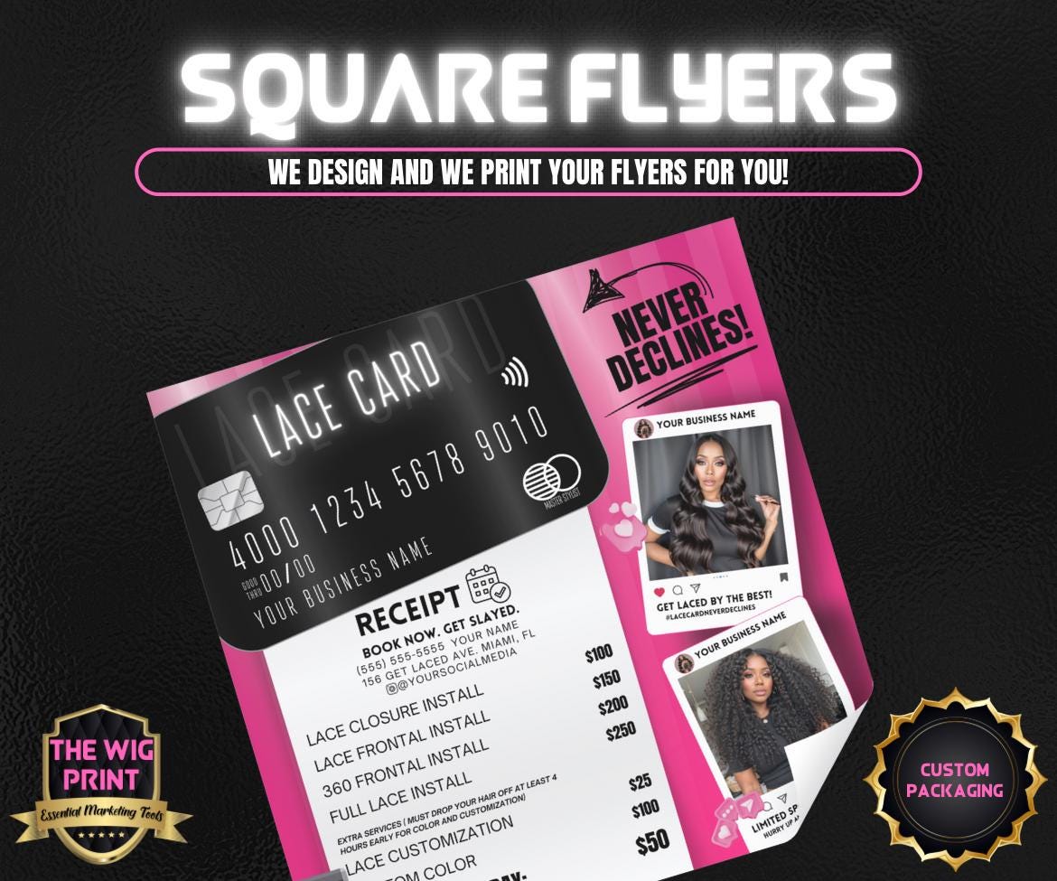 Square Flyers | Design & Print Service | Brand Packaging | Shipping Supplies | Custom Packaging