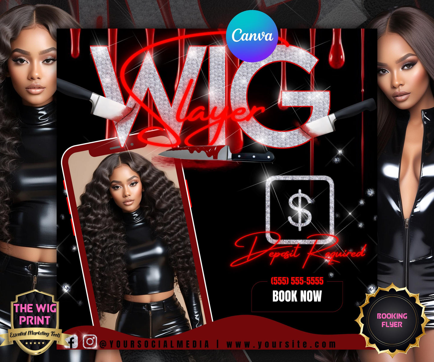 Wig Slayer Flyer Template