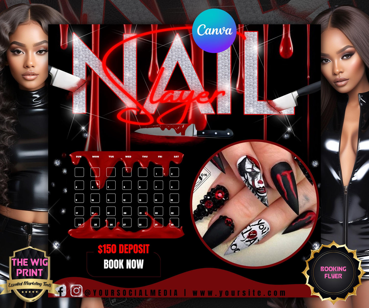 Nail Slayer Flyer Template