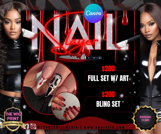 Nail Slayer Flyer Template