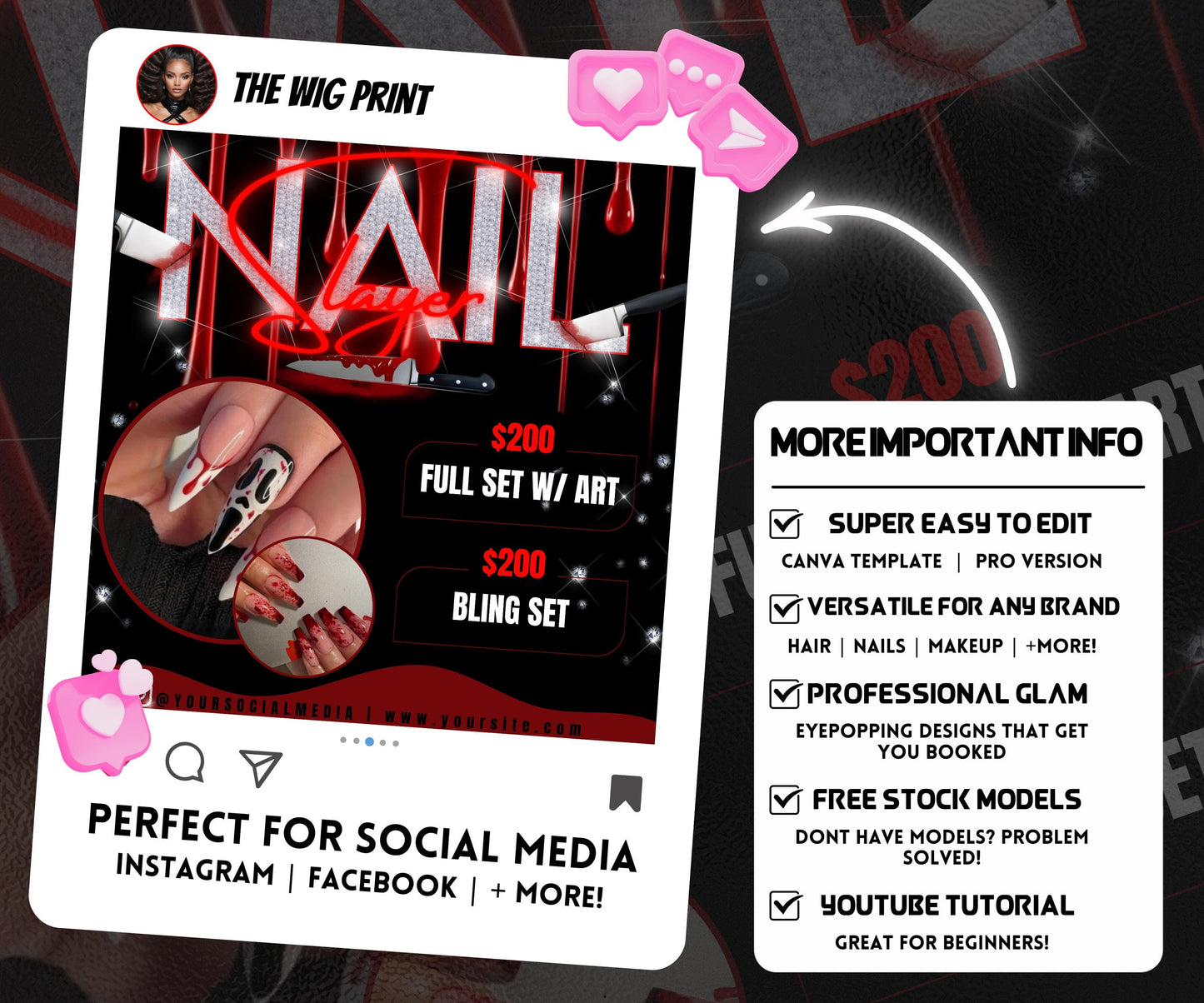 Nail Slayer Flyer Template