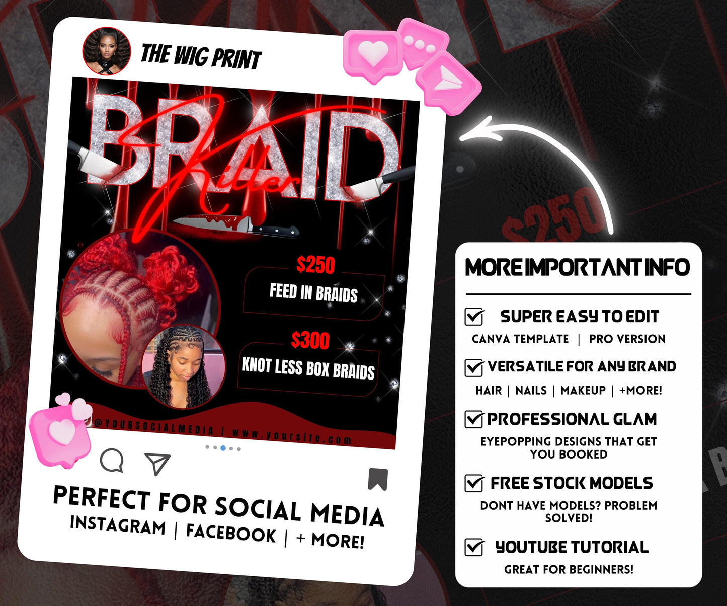 Braid Killer Booking Flyer