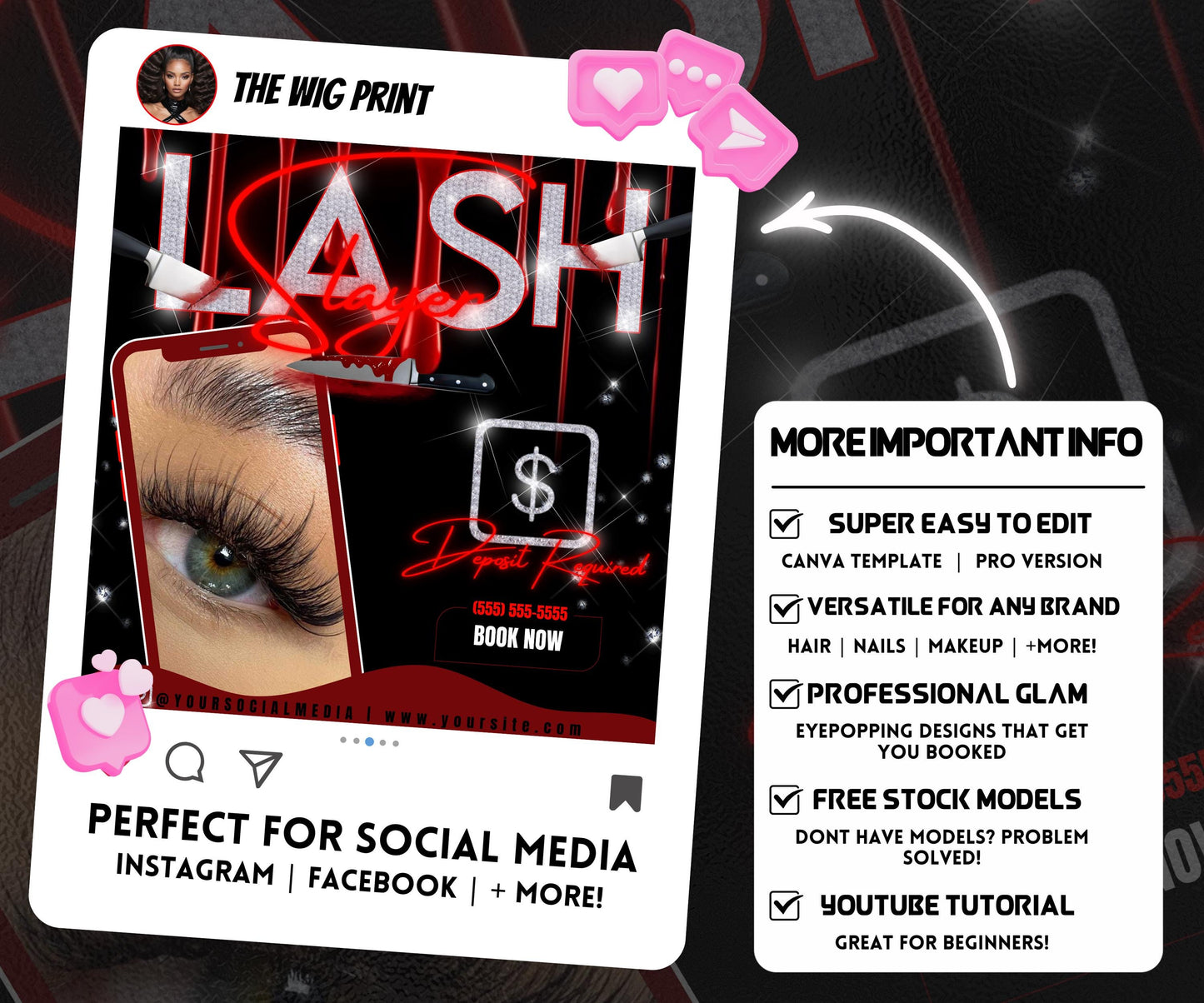 Lash Slayer Flyer | Lash Tech Flyer