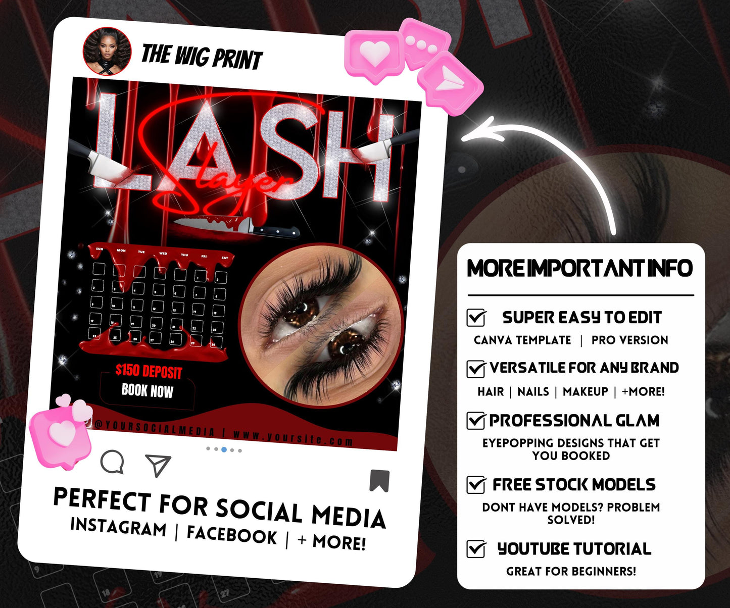 Lash Slayer Flyer | Lash Tech Flyer