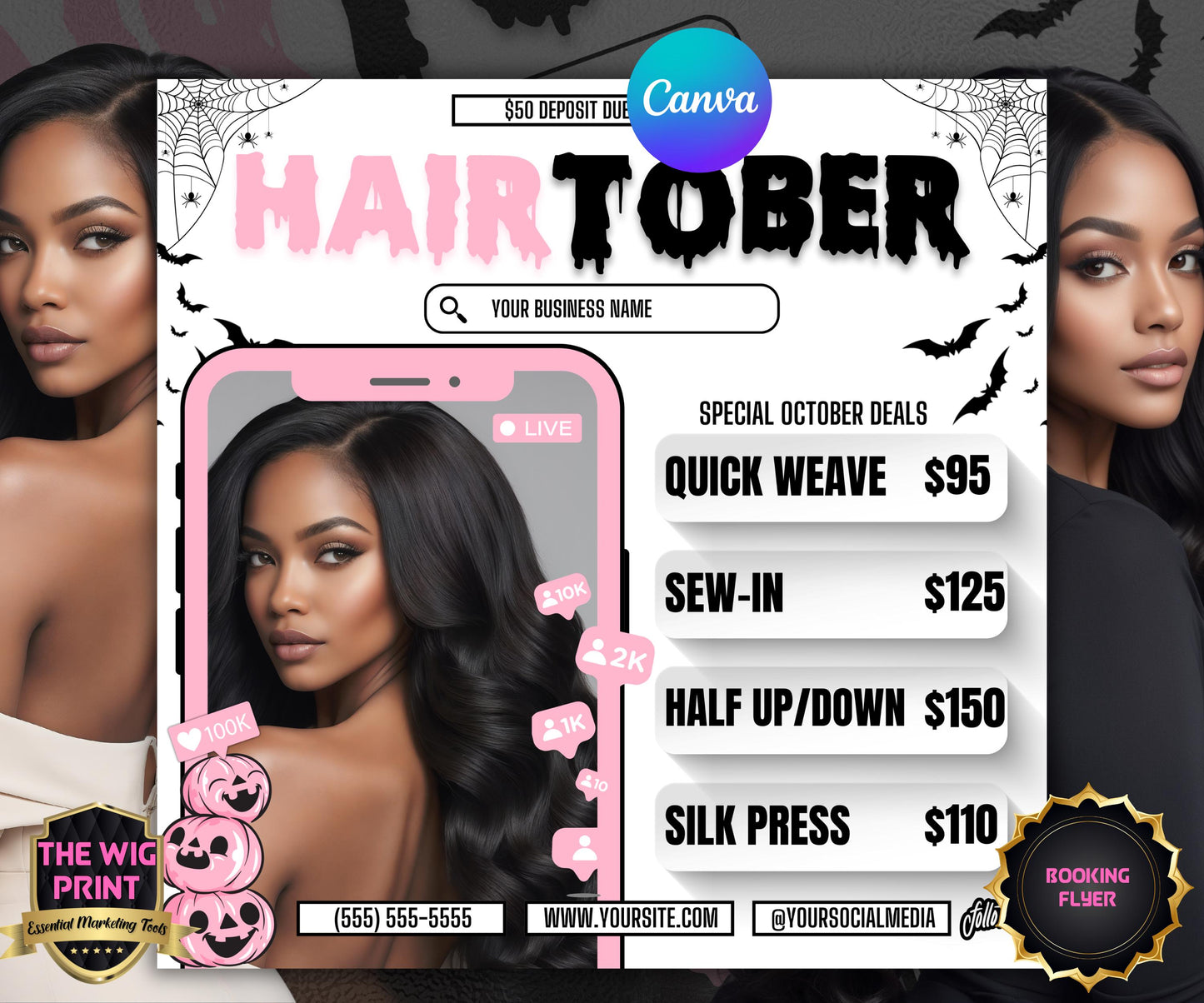 HairTober | Hair Stylist Flyer