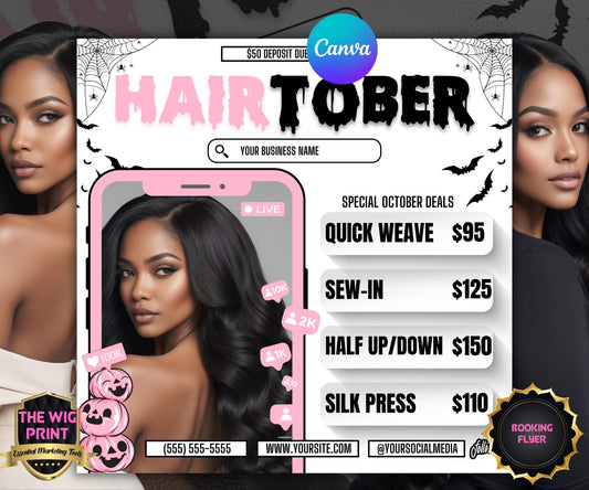 HairTober | Hair Stylist Flyer