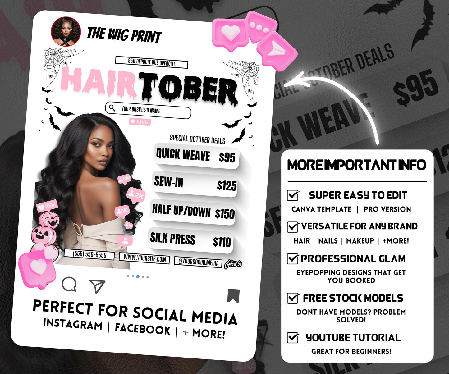 HairTober | Hair Stylist Flyer