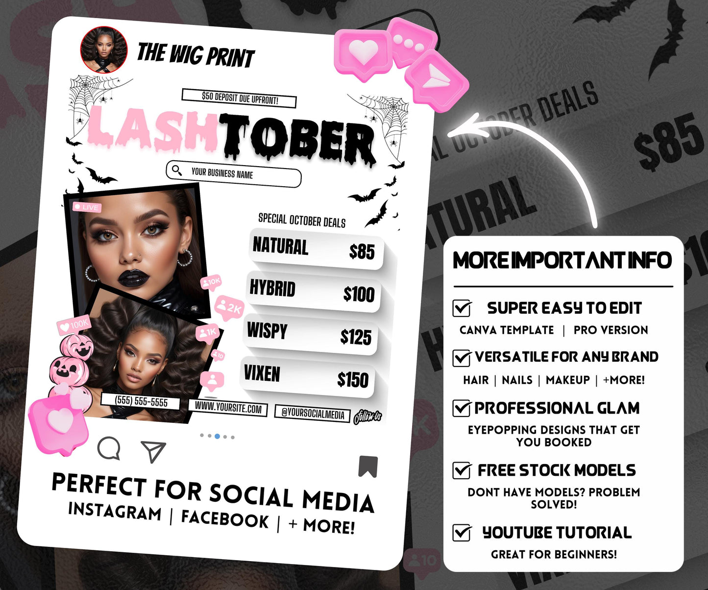 LashTober | Lash Tech Flyer