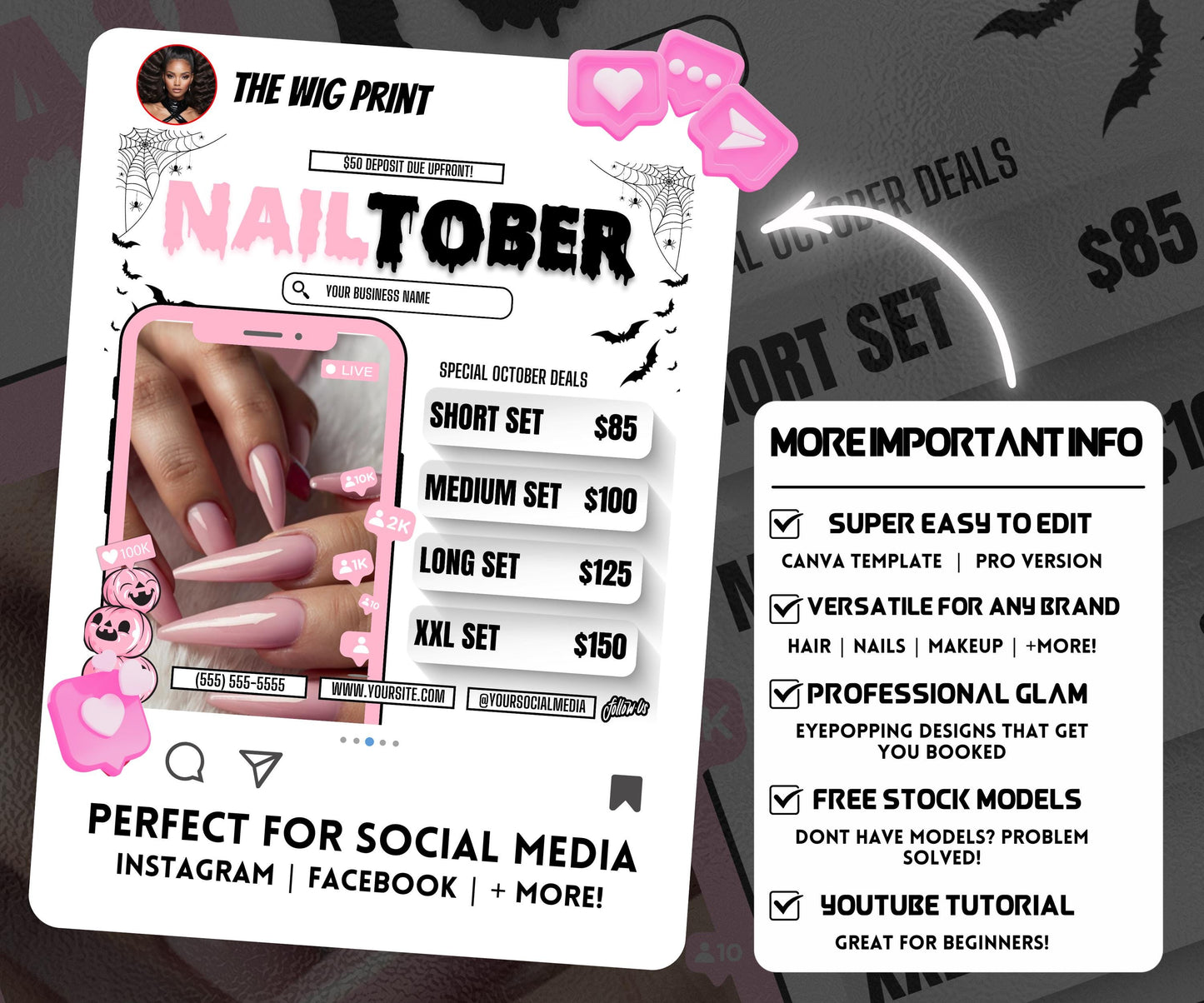 NailTober | Nail Tech Flyer